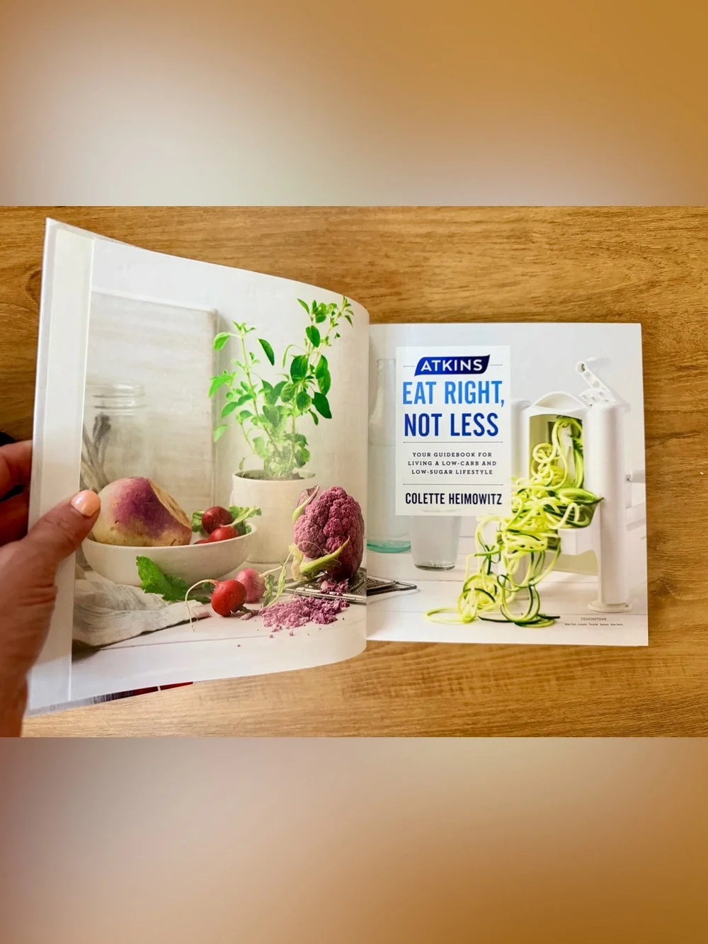 Atkins Eat Right Not Less Hard Cover Cook Book